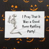 Squelette priant Serviette de cuisine Halloween