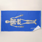 Squelette Serviette de plage personnalisée (Devant)