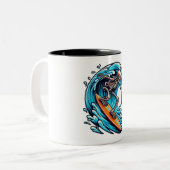 squelette surf mug (Devant gauche)