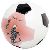 Squelette tenant Rose rouge sur la pierre dans la  (3/4)