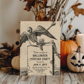 Squelette vintage Adulte Halloween Fête Invitation