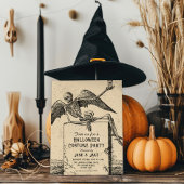 Squelette vintage Adulte Halloween Fête Invitation