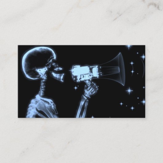 Squelette X-Ray Big Faire-part - Bleu (Devant)