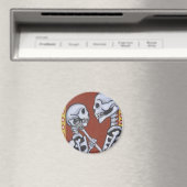 Squelettes de Dia de los muertos dans aimant (In Situ (Lave-vaisselle))