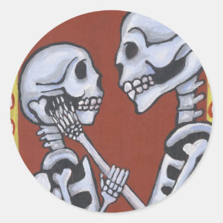 Squelettes de Dia de los muertos en autocollant d'