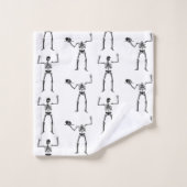Squelettes d'Halloween, friandise ou farce, Hou (Gant de toilette)