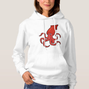 Squid at Poker met pokerkaarten Hoodie