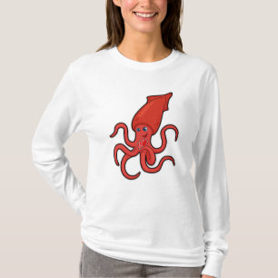 Squid at Poker met pokerkaarten T-shirt