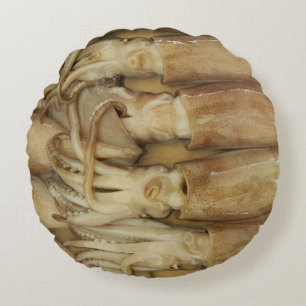 Squid - Calamari Rond Kussen