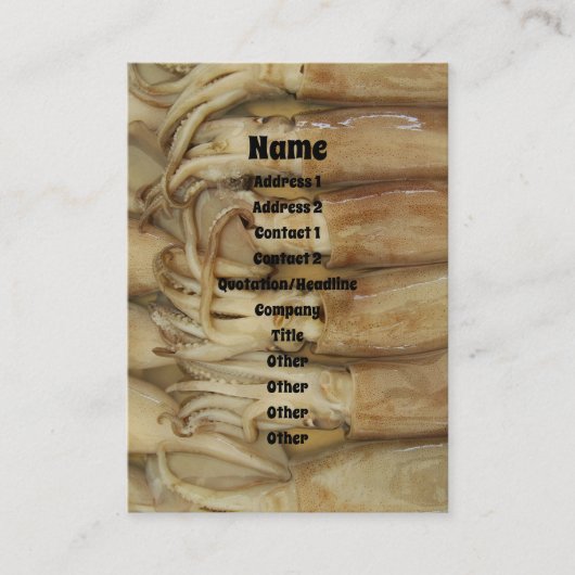 Squid - Calamari Visitekaartje (Voorkant)