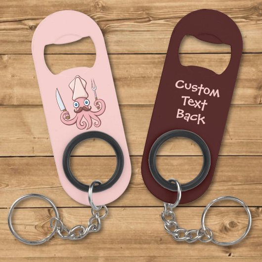 Squid Chef Cartoon Mini Flessenopener