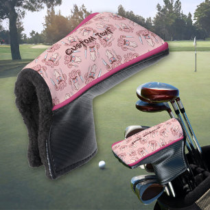 Squid Chef Cartoon Pattern Golfheadcover