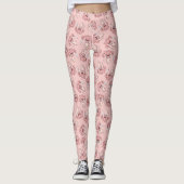 Squid Chef Cartoon Pattern Leggings (Voorkant)