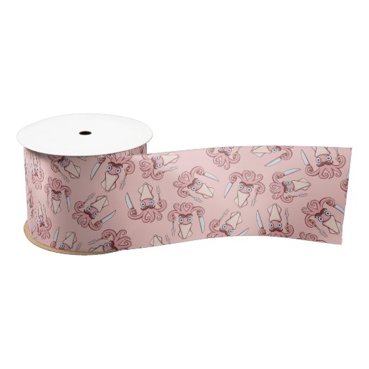 Squid Chef Cartoon Pattern Lint (Spoel)