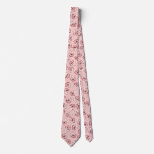 Squid Chef Cartoon Pattern Stropdas (Voorkant)