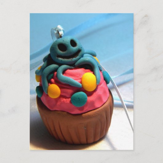 Squid Cupcake Briefkaart (Voorkant)