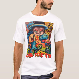 Squid Fear City Grafische Witte T-shirt
