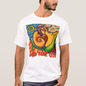Squid Fear City Graphique T-shirts Blancs (Devant)