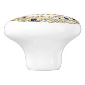 Squid Gold Crystal Ocean Sea 2D graphic gemstone Keramische Knop (Zijkant)