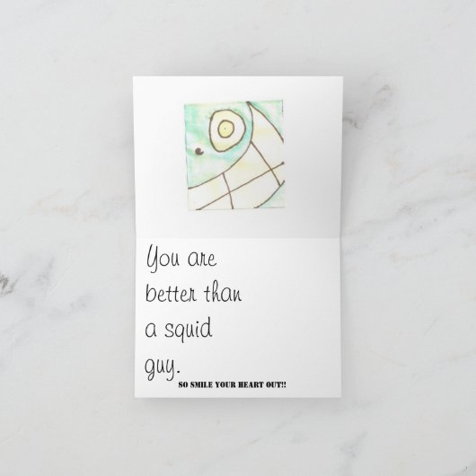 Squid Guy Kaart (Binnen)