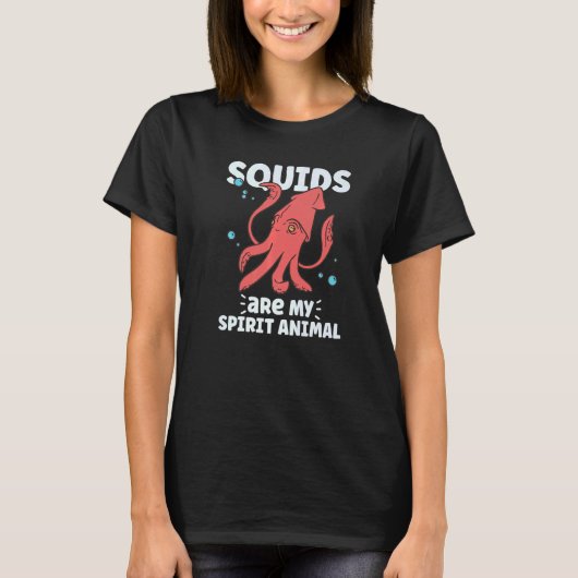 Squid  Octopus  Squid Marine Biologist T-shirt (Voorkant)