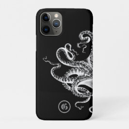 Squid on Black met Monogram iPhone 11 Pro Hoesje