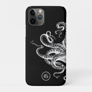 Squid on Black met Monogram iPhone 11 Pro Hoesje