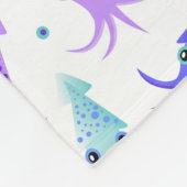 Squid Pattern Fleece Deken (Hoek)