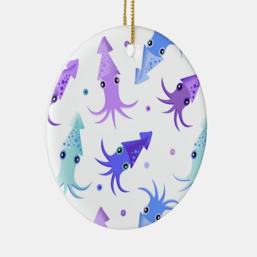 Squid Pattern Keramisch Ornament (Rechts)