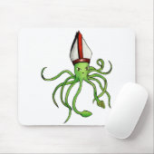 Squid Pope - mousepad Muismat (Met muis)