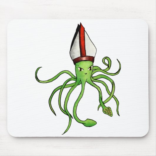 Squid Pope - mousepad Muismat (Voorkant)
