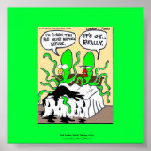 Squid Premanture Ejaculation Funny Poster (Voorkant)