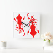 Squid Vierkante Klok (Huis)