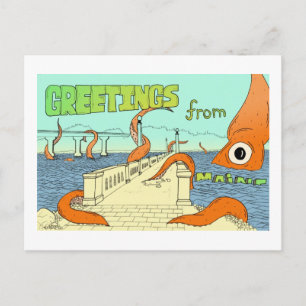 Squid vs Belfast, ME Briefkaart