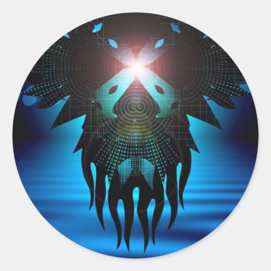 SQUIDNITE RONDE STICKER (Voorkant)