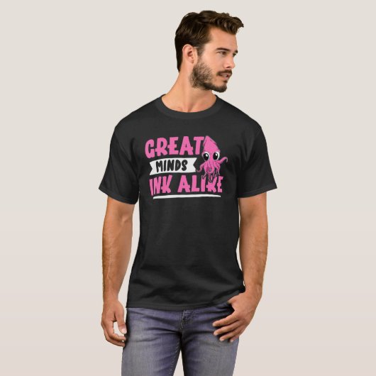 Squids Great Minds Ink Alike T-shirt (Voorkant volledig)