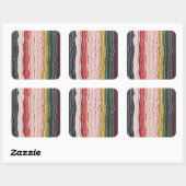 Squiggles modernes 2 Stickers (Feuille)