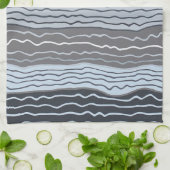 Squiggles modernes 5 Serviette de cuisine (Plié)