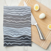 Squiggles modernes 5 Serviette de cuisine (Quart Plié)