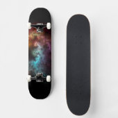 Squiggley Nebula Star Dust Cloud CRQENH Skateboard (Voorkant)