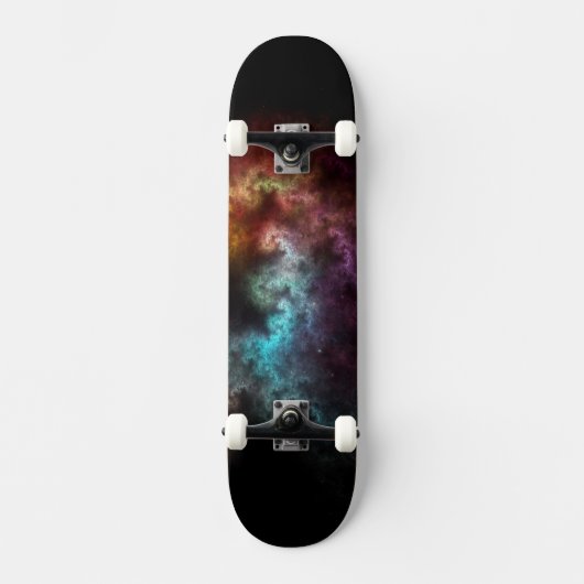 Squiggley Nebula Star Dust Cloud CRQENH Skateboard (Voorkant)