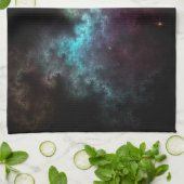 Squiggley Nebula Star Dust Cloud CRQENH Theedoek (Gevouwen)