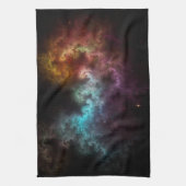 Squiggley Nebula Star Dust Cloud CRQENH Theedoek (Verticaal)