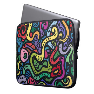 Squiggly Doodles Laptop Sleeve