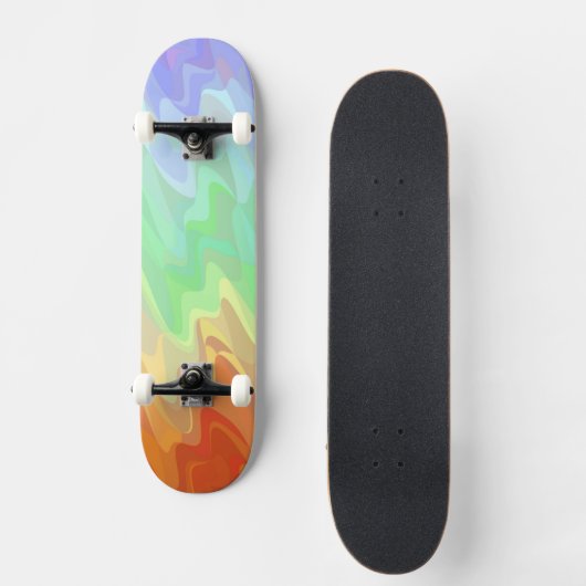 Squiggly Gradient Skateboard (Voorkant)