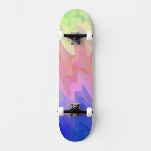 Squiggly Gradient Skateboard (Voorkant)