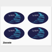Squiggly Lines_Get Rippled_Aqua Ovale Sticker (Vel)