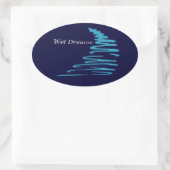 Squiggly Lines_Natte Dreams Ovale Sticker (Tas)