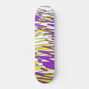 Squiggly Yellow en Paars Combo Skateboard