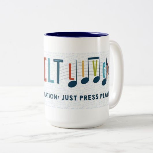 SQUILT LIVE ! Mug Deluxe Deux Tons (Devant droit)